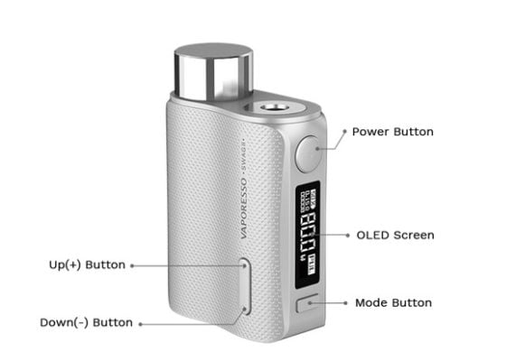 Vaporesso kit Swag II 5-80 W, 3,5 ml 11 vaporesso swag 2 mod