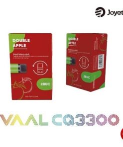 VAAL CQ 3300, set 2 cartuse VAPE = 2 x 3300 pufuri, Mere Verzi si Mere Rosii Ice, fara nicotina 1 joyetech vaal cq 3300 pufuri vape set 2 cartuse mere verzi mere rosii