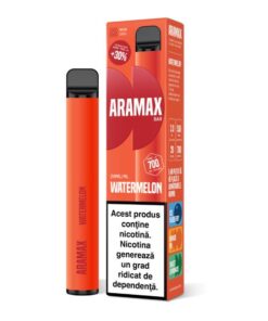 PROMO Aramax Bar, 2 x 700 pufuri, cu nicotina 20mg, vape de unica folosinta, diverse arome 10 aramax bar vape watermelon